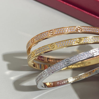 [Elite]LOVE BRACELET 3.65MM DIAMOND-PAVED