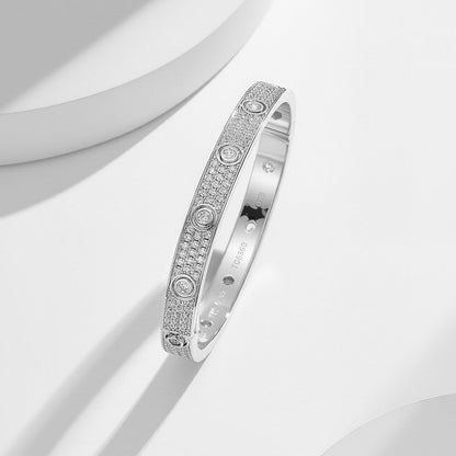 [Elite]LOVE BRACELET 6.1MM DIAMOND-PAVED 10 BIG DIAMONDS