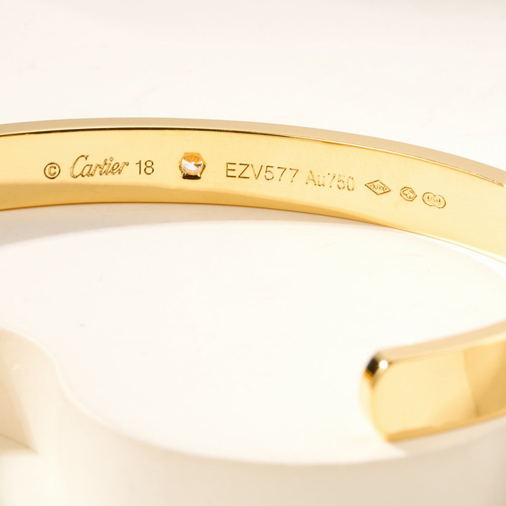 [Elite]LOVE BRACELET 6.1MM 1 DIAMOND OPEN CUFF