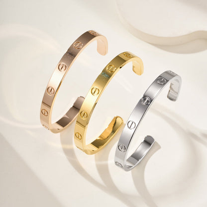 [Elite]LOVE BRACELET 6.1MM OPEN CUFF