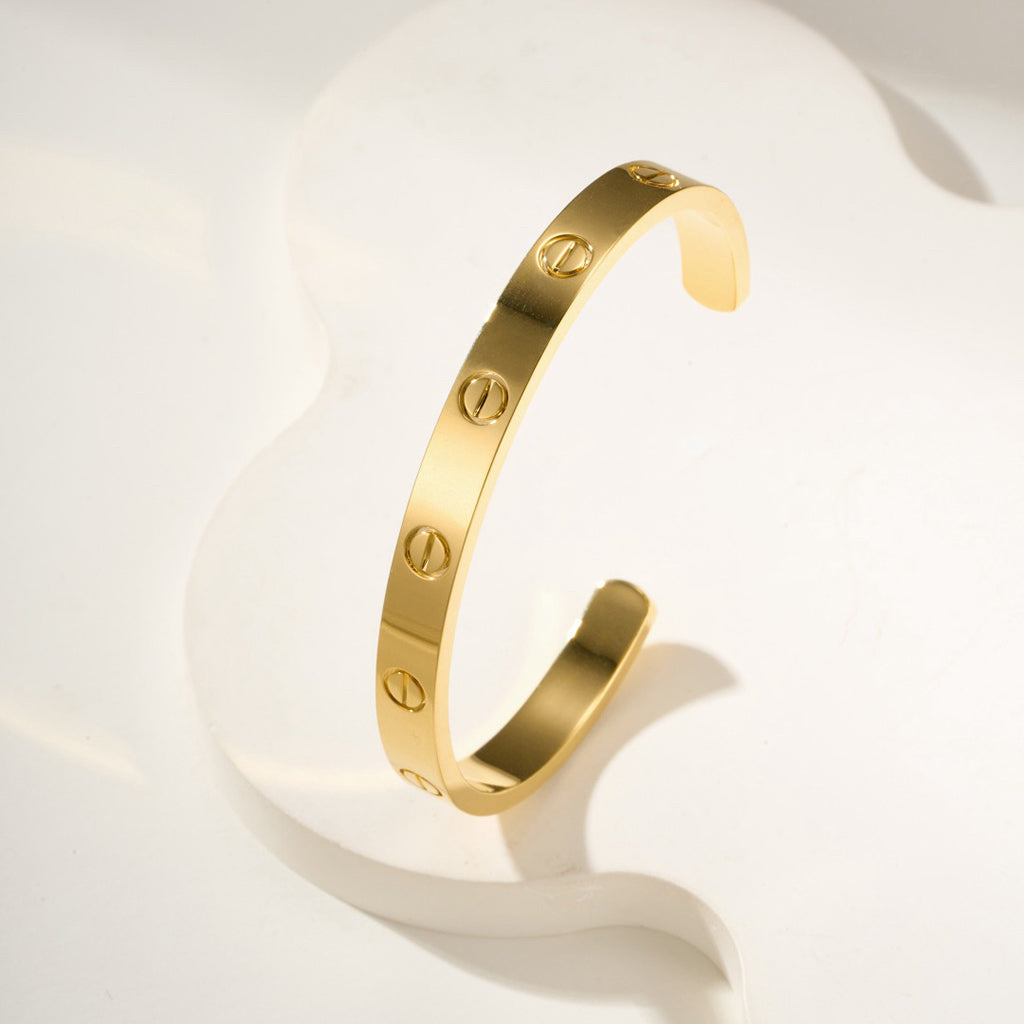 [Elite]LOVE BRACELET 6.1MM OPEN CUFF