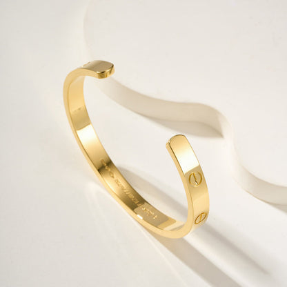 [Elite]LOVE BRACELET 6.1MM OPEN CUFF