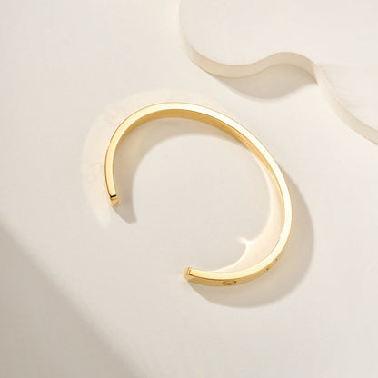 [Elite]LOVE BRACELET 6.1MM OPEN CUFF