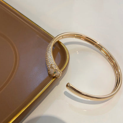 [Elite]PANTHERE HALF DIAMOND OPEN BRACELET