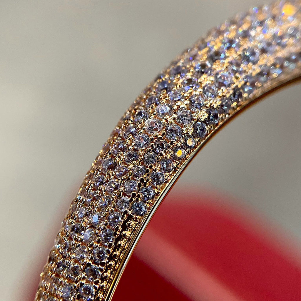 [Elite]PANTHERE HALF DIAMOND OPEN BRACELET