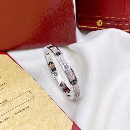 [Elite]LOVE BRACELET 6.1MM DIAMOND-PAVED CERAMIC