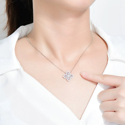 [Elite]LOOP NECKLACE FULL MOTIF DIAMOND 16MM MULTIPLE COLORS
