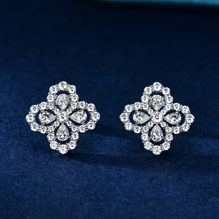[Elite]LOOP EARRINGS FULL MOTIF DIAMOND 16MM
