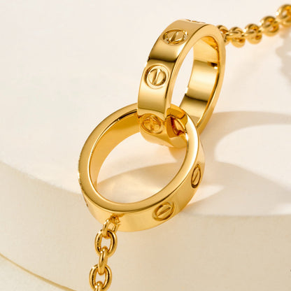 [Elite]LOVE BRACELET DOUBLE RING
