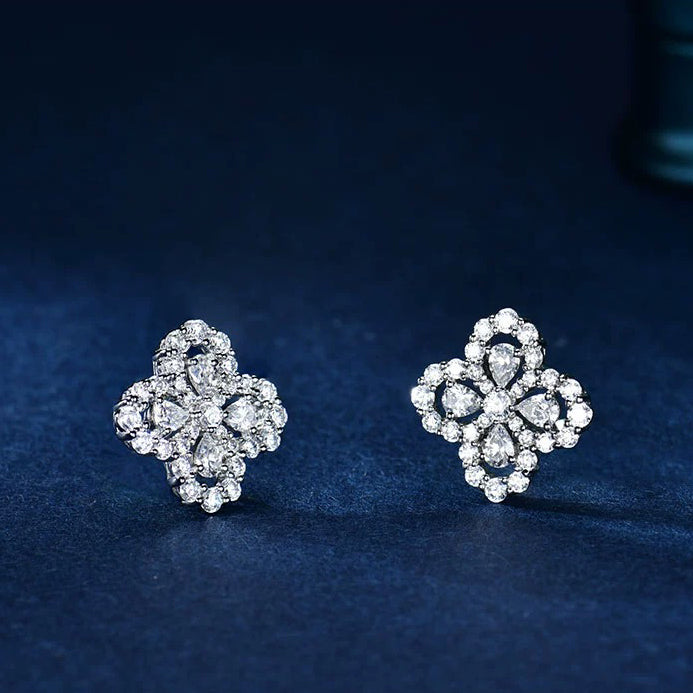 [Elite]LOOP EARRINGS FULL MOTIF DIAMOND 16MM