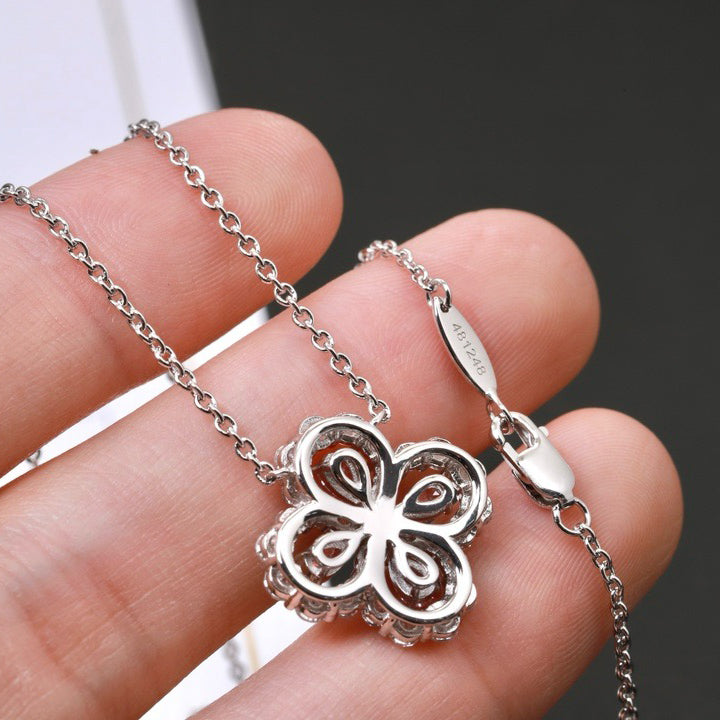 [Elite]LOOP NECKLACE FULL MOTIF DIAMOND 16MM MULTIPLE COLORS
