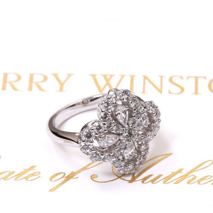 [Elite]LOOP RING FULL MOTIF DIAMOND 16MM SILVE