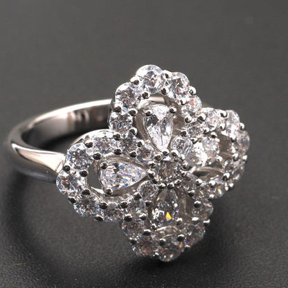 [Elite]LOOP RING FULL MOTIF DIAMOND 16MM SILVE