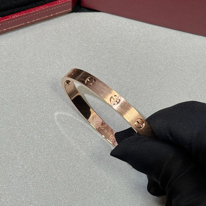 [Elite]LOVE BRACELET 6.1MM BRUSHED