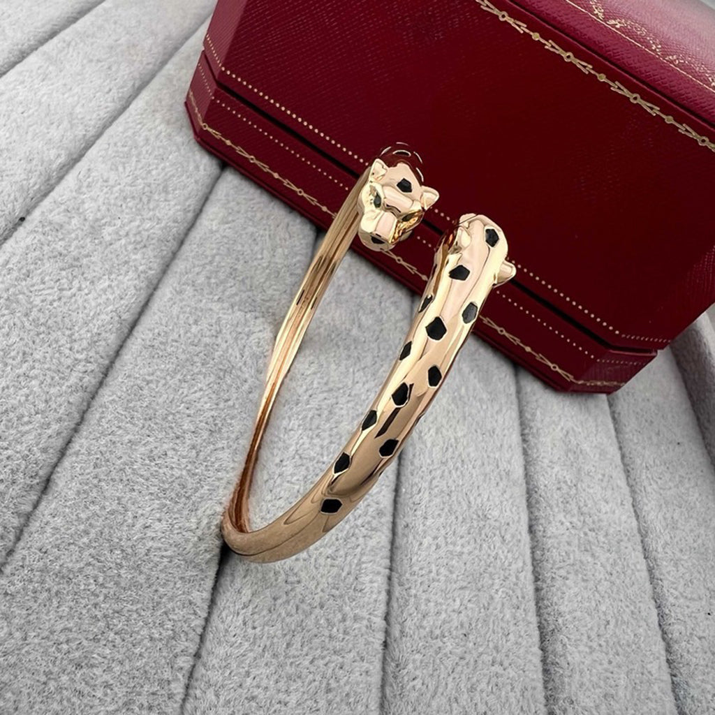 [Elite]PANTHERE DOUBLE HEADED OPEN BRACELET