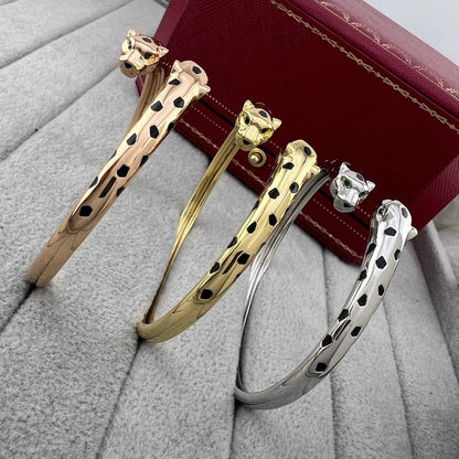 [Elite]PANTHERE DOUBLE HEADED OPEN BRACELET