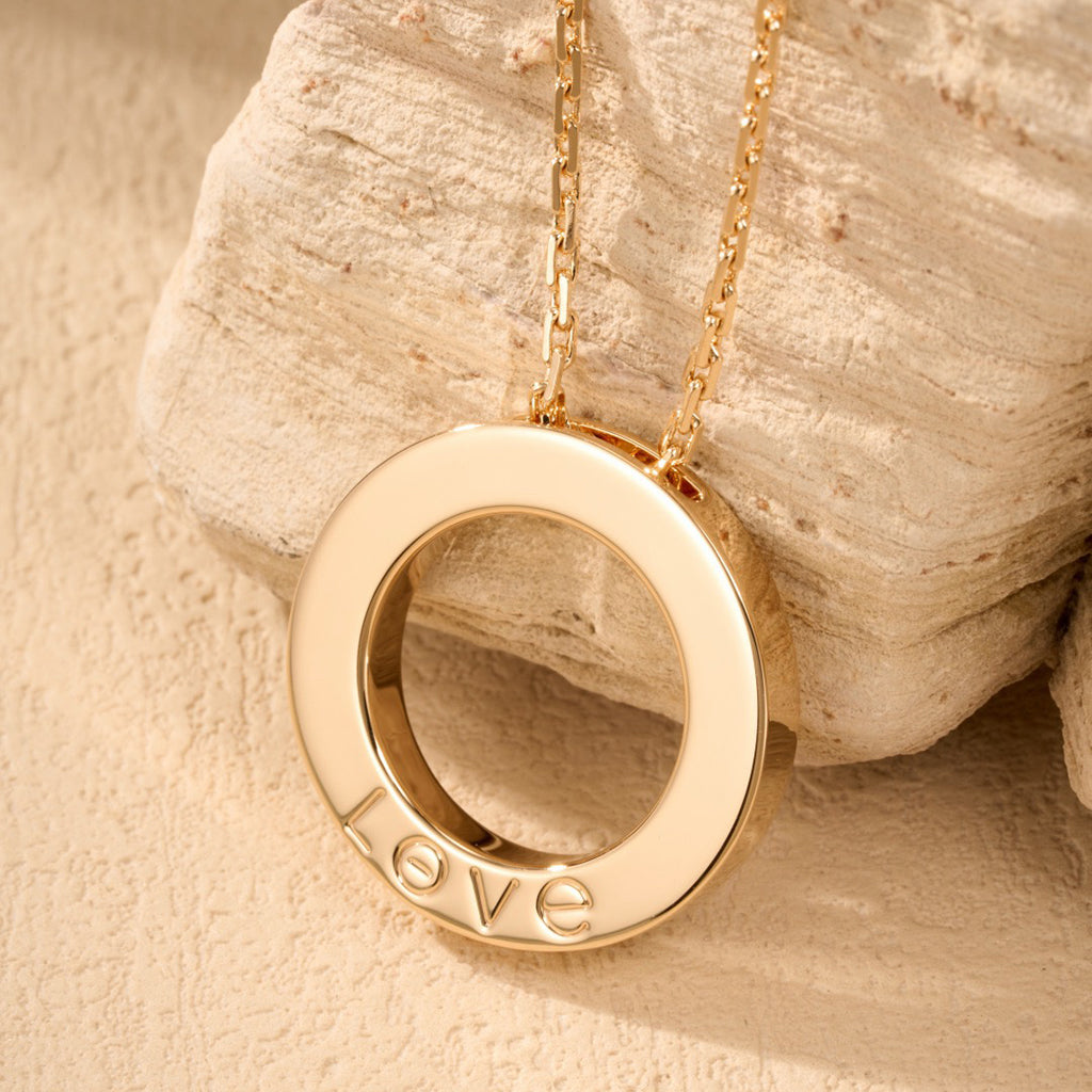[Elite]LOVE NECKLACE 16MM  FULL DIAMOND