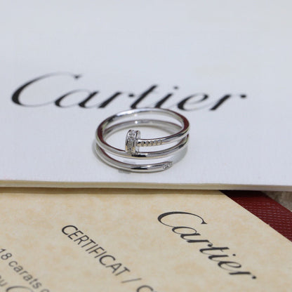[Elite]JUSTE RING 4.8MM HALF DIAMOND