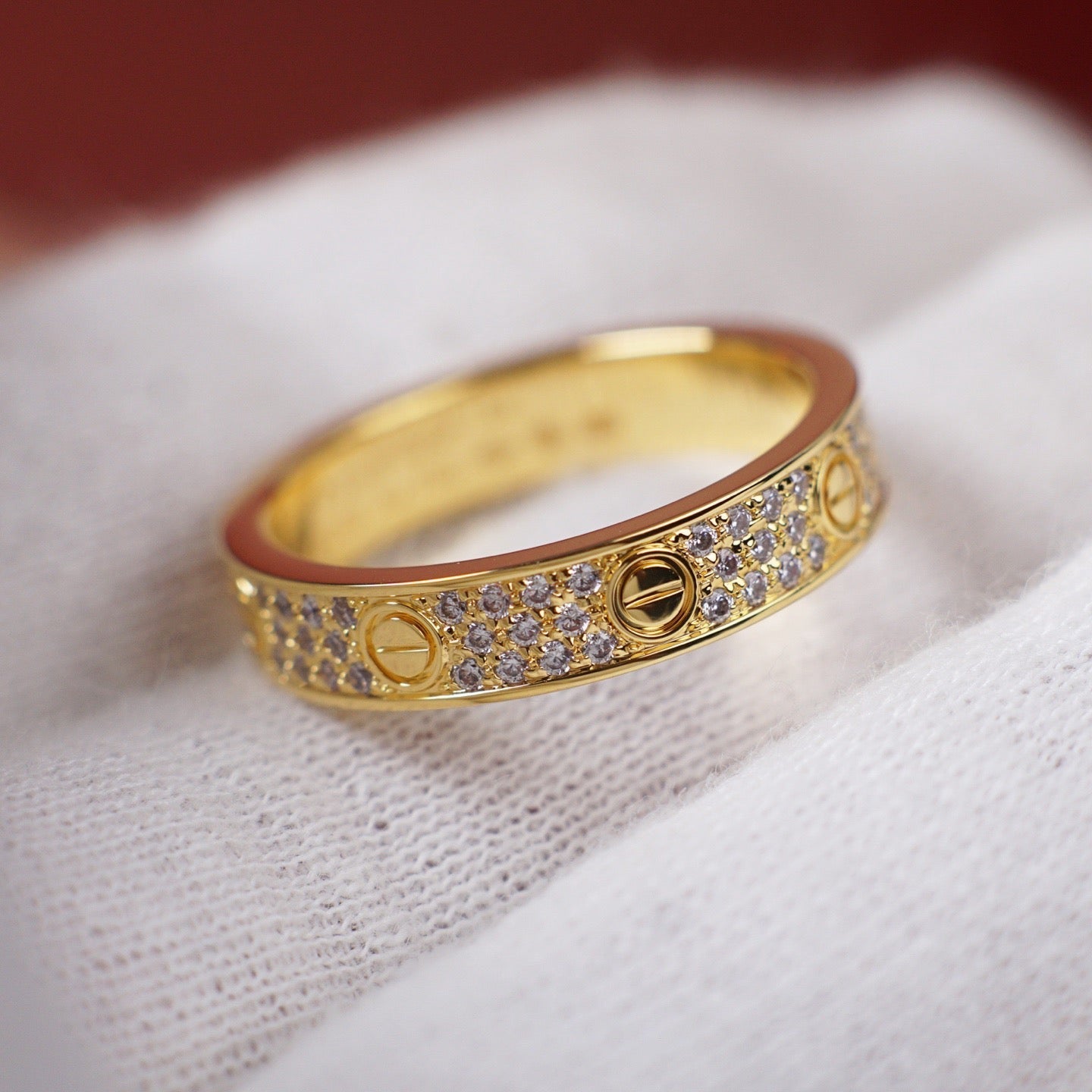 [Elite]LOVE RING 4.0MM DIAMOND PAVED