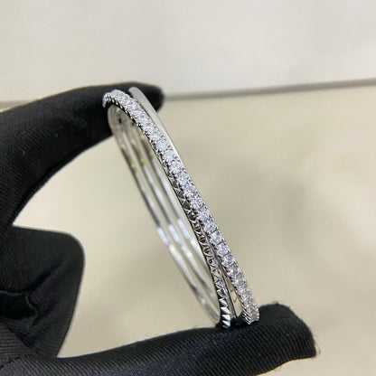 [Elite]ETINCELLE HALF-PAVED DIAMOND BRACELET