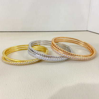 [Elite]ETINCELLE HALF-PAVED DIAMOND BRACELET