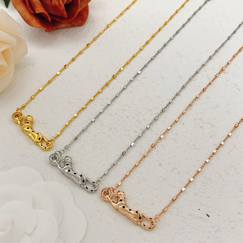 [Elite]PANTHERE FULL DIAMOND NECKLACE