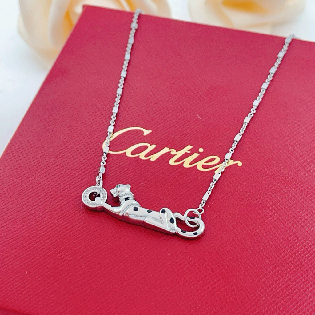 [Elite]PANTHERE FULL DIAMOND NECKLACE