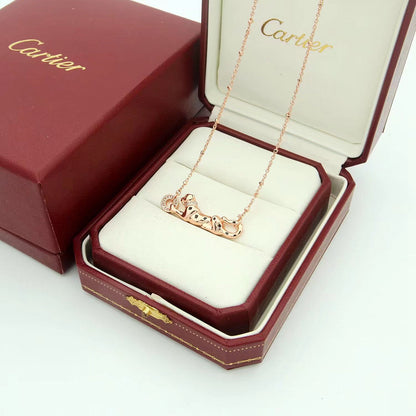 [Elite]PANTHERE FULL DIAMOND NECKLACE