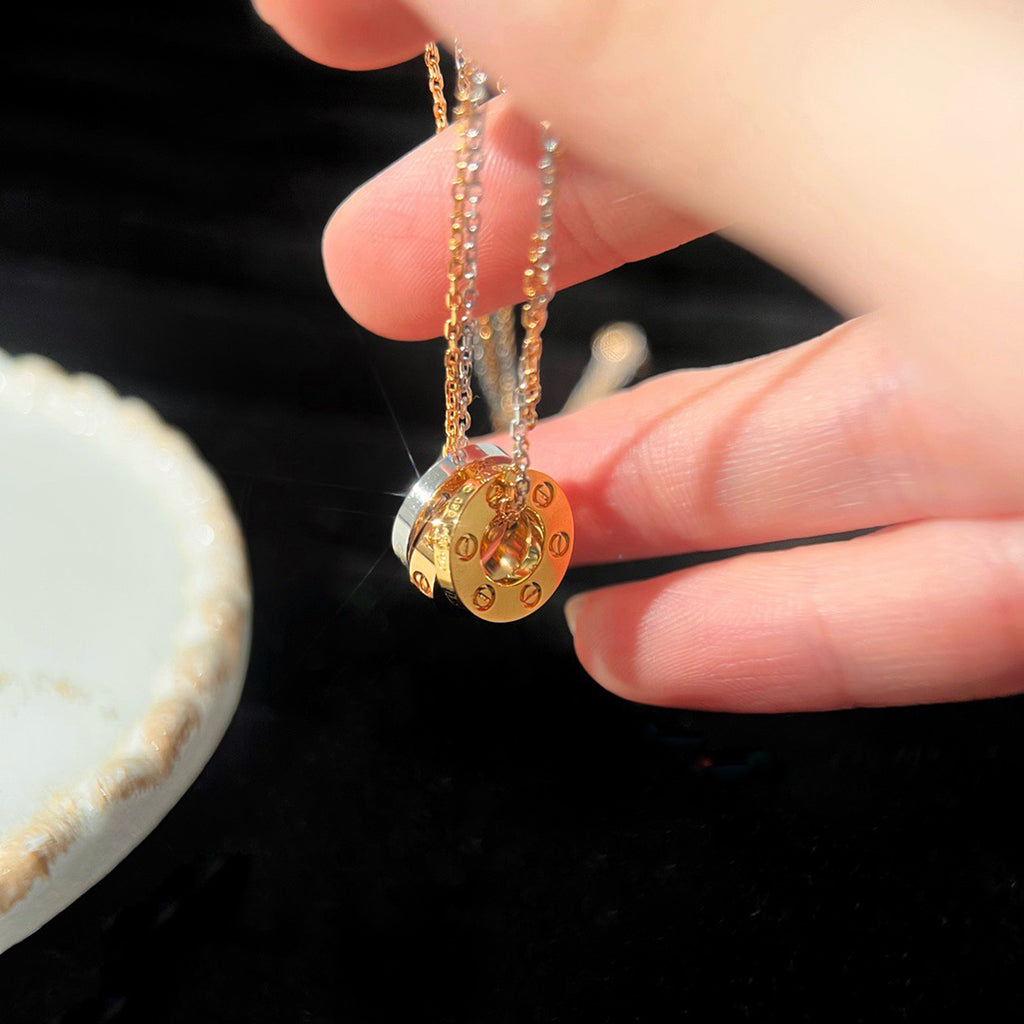 [Elite]LOVE 6 DIAMOND PENDANT NECKLACE