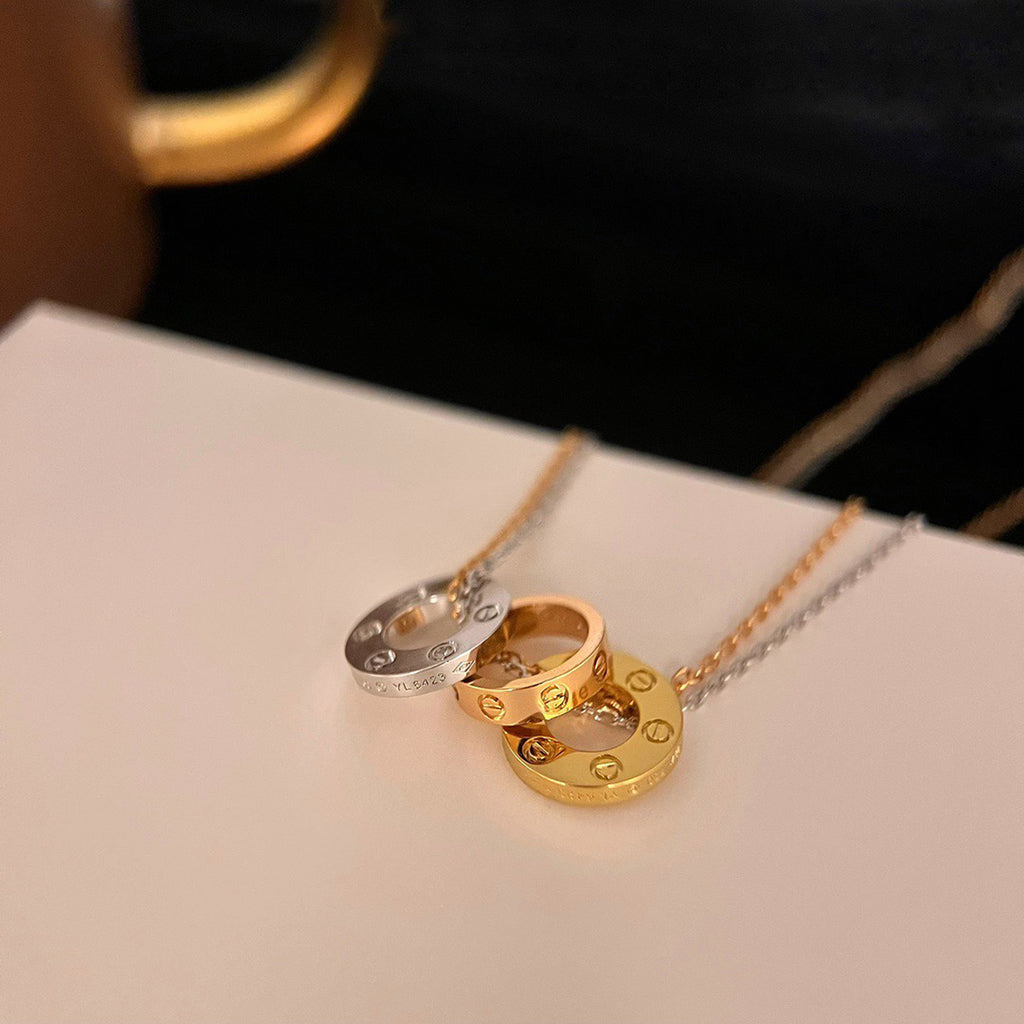 [Elite]LOVE 6 DIAMOND PENDANT NECKLACE