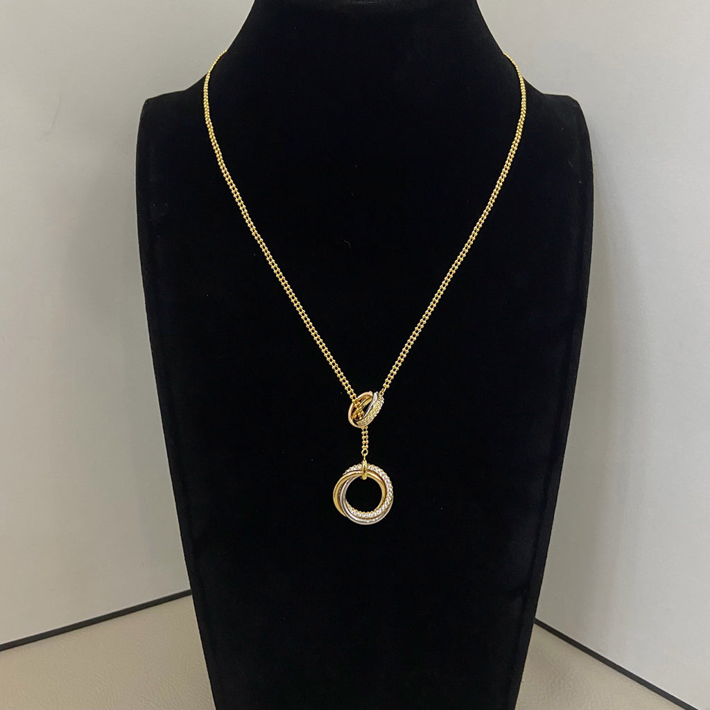 [Elite]TRINITY DIAMONDS NECKLACE