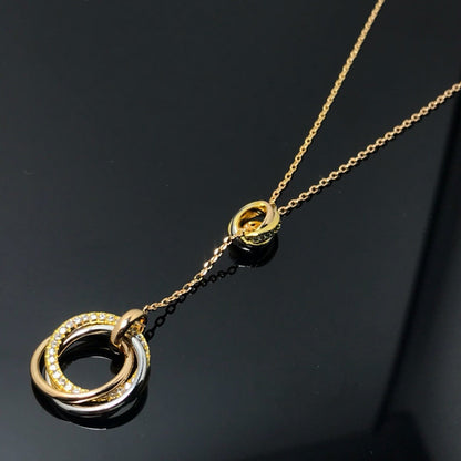 [Elite]TRINITY DIAMONDS NECKLACE