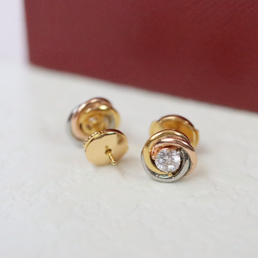 [Elite]TRINITY STUD DIAMOND EARRINGS