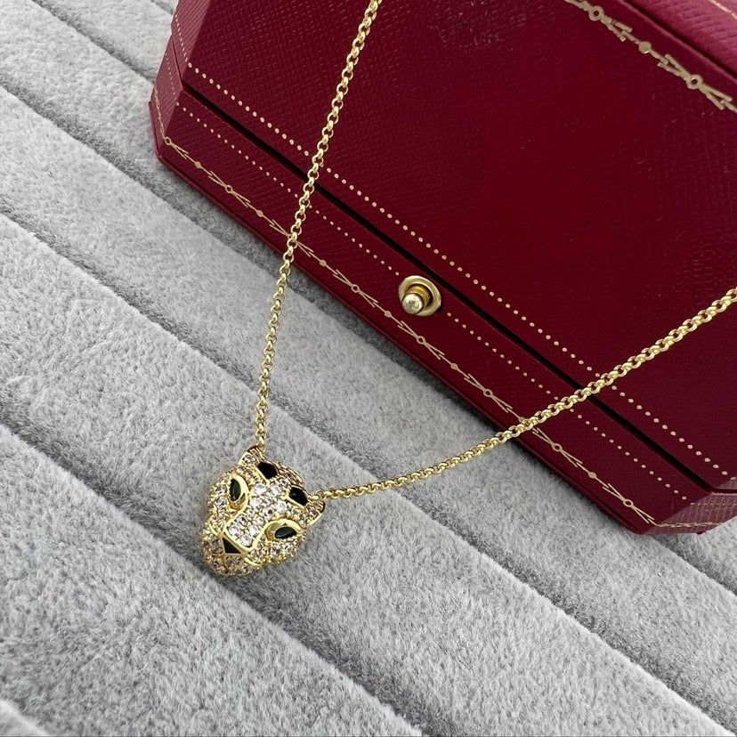 [Elite]PANTHERE FULL DIAMOND NECKLACE