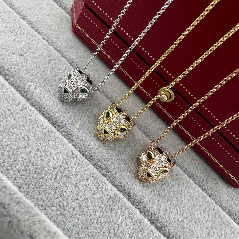 [Elite]PANTHERE FULL DIAMOND NECKLACE