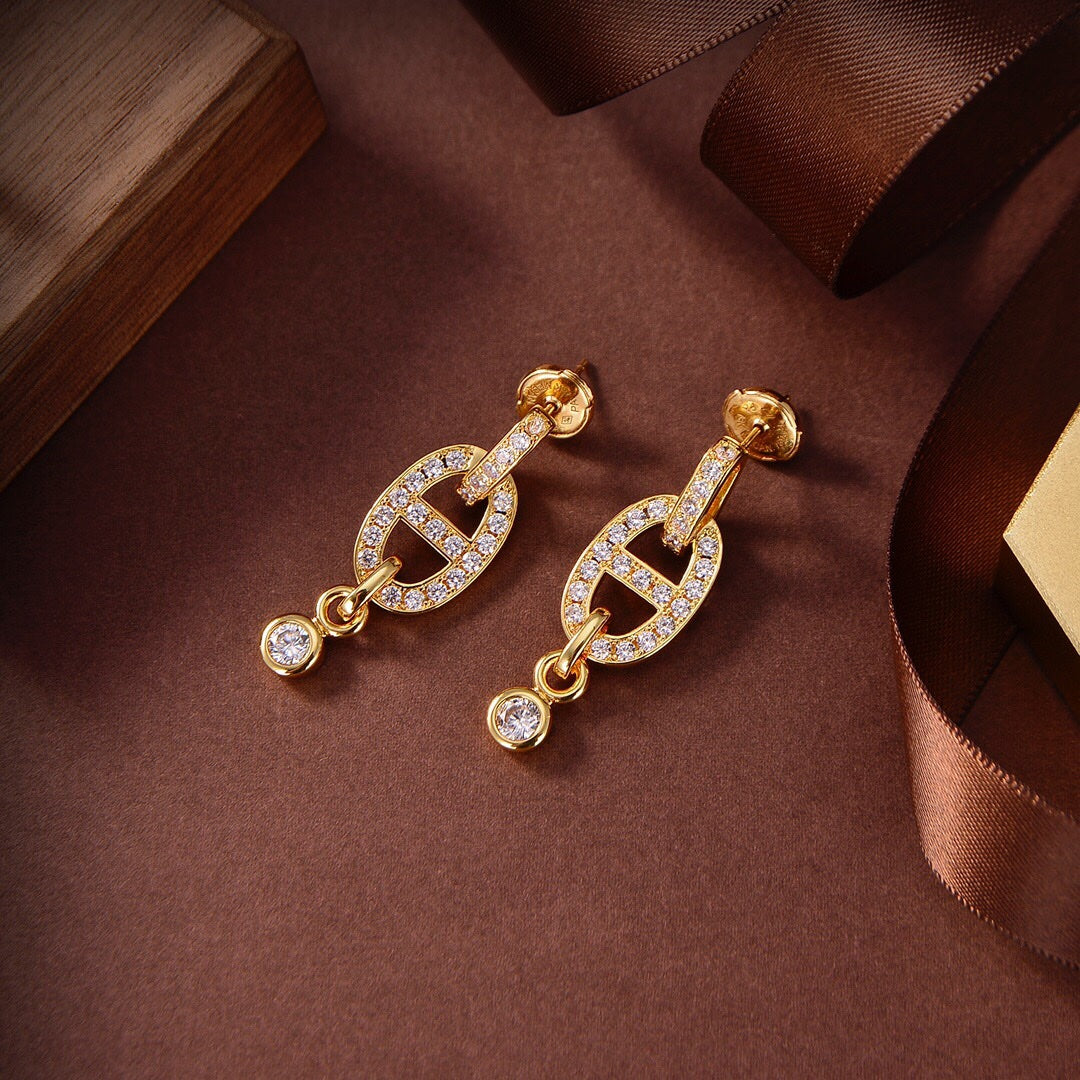 [Elite]HM CHAINE DIAMOND EARRINGS