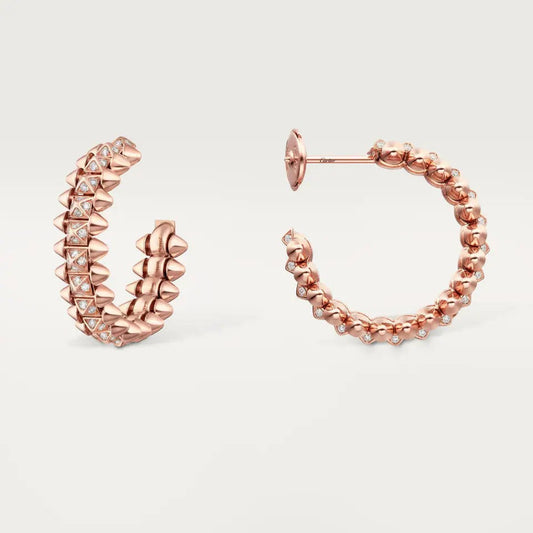 [Elite]CLASH 6.4MM FULL DIAMOND SMALL EARRINGS
