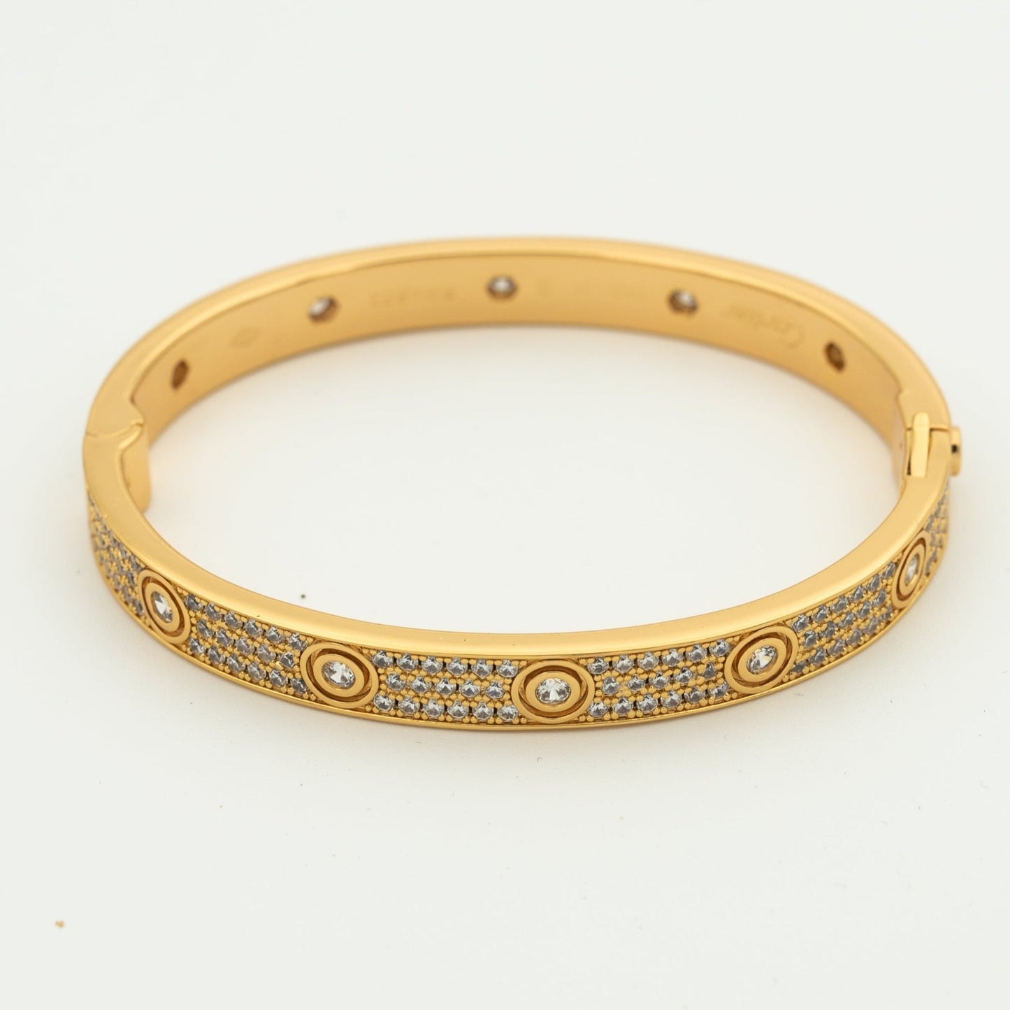 [Elite]LOVE BRACELET 6.1MM DIAMOND-PAVED 10 BIG DIAMONDS