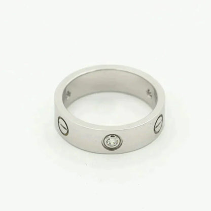 [Elite]LOVE RING 5.5MM 3 DIAMONDS SILVER