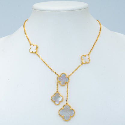 [Elite]CLOVER MOTHER OF PEARL NECKLACE 6 MOTIF