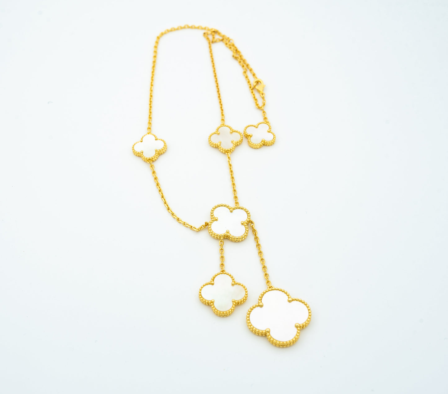 [Elite]CLOVER MOTHER OF PEARL NECKLACE 6 MOTIF