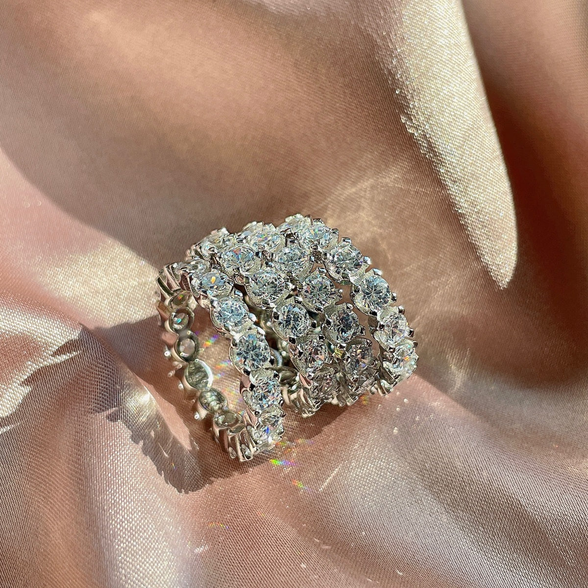 [Elite]Eternity Round Cut Tennis Ring
