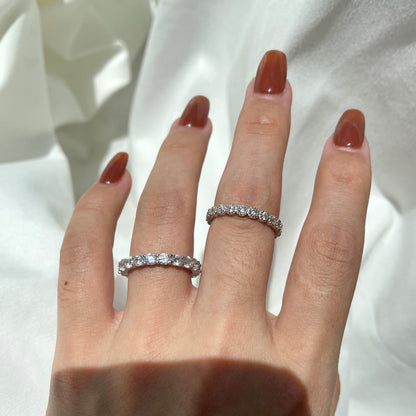 [Elite]Sparkling Round Cut Tennis Ring