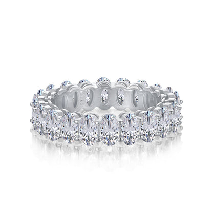 [Elite]Ornate Oval Cut Tennis Ring