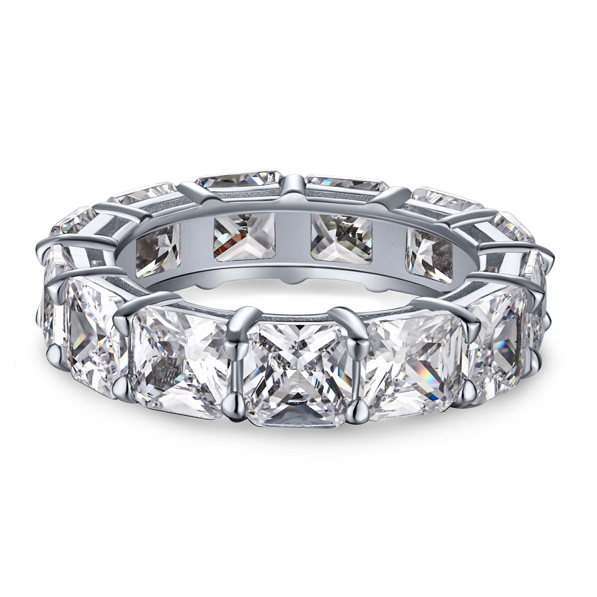 [Elite]Elegant Princess Cut Tennis Ring