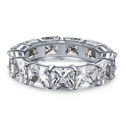 [Elite]Elegant Princess Cut Tennis Ring