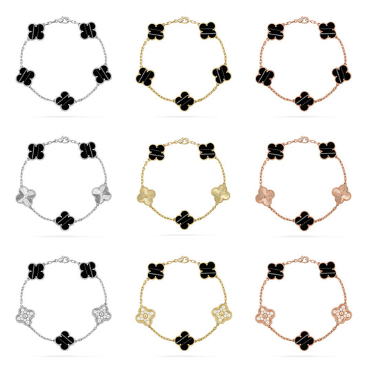 [Elite] CLOVER 5 MOTIF PULSAR STONE BRACELET COLLECTION