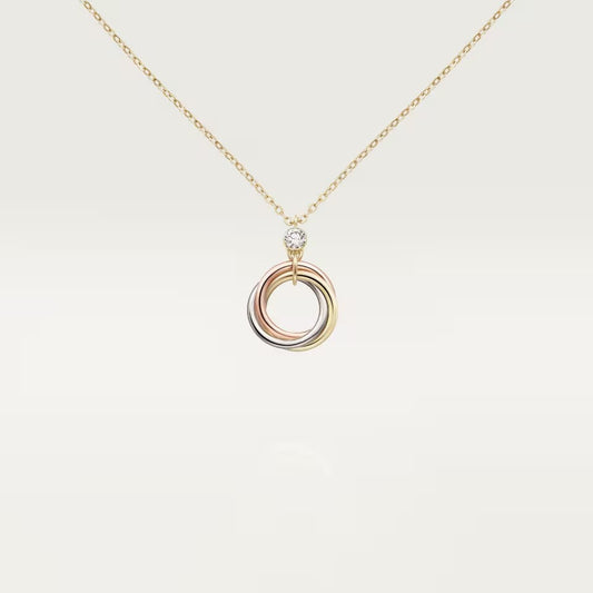 [Elite]TRINITY  NECKLACE 1 DIAMOND