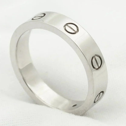 [Elite]LOVE RING 4MM 1 DIAMOND SILVER