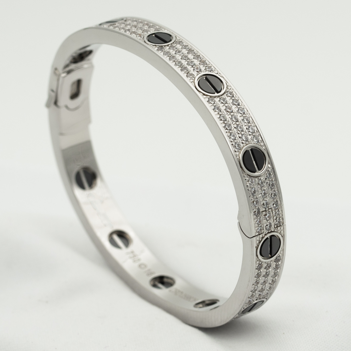 [Elite]LOVE BRACELET 6.1MM DIAMOND-PAVED CERAMIC